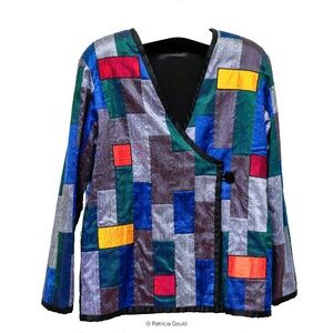 New - Ode to Mondrian jacket - One of a Kind - Size M